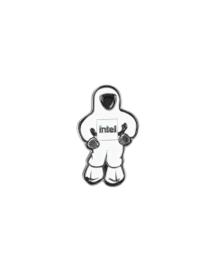 Intel Bunnyperson Pin - White
